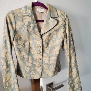 Barney's floral waist Jacket lined - made in Italy size 6